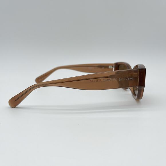 Magda Butrym | Cat Eye Sunglasses in Brown Silver & Brown *AS IS* main image 14